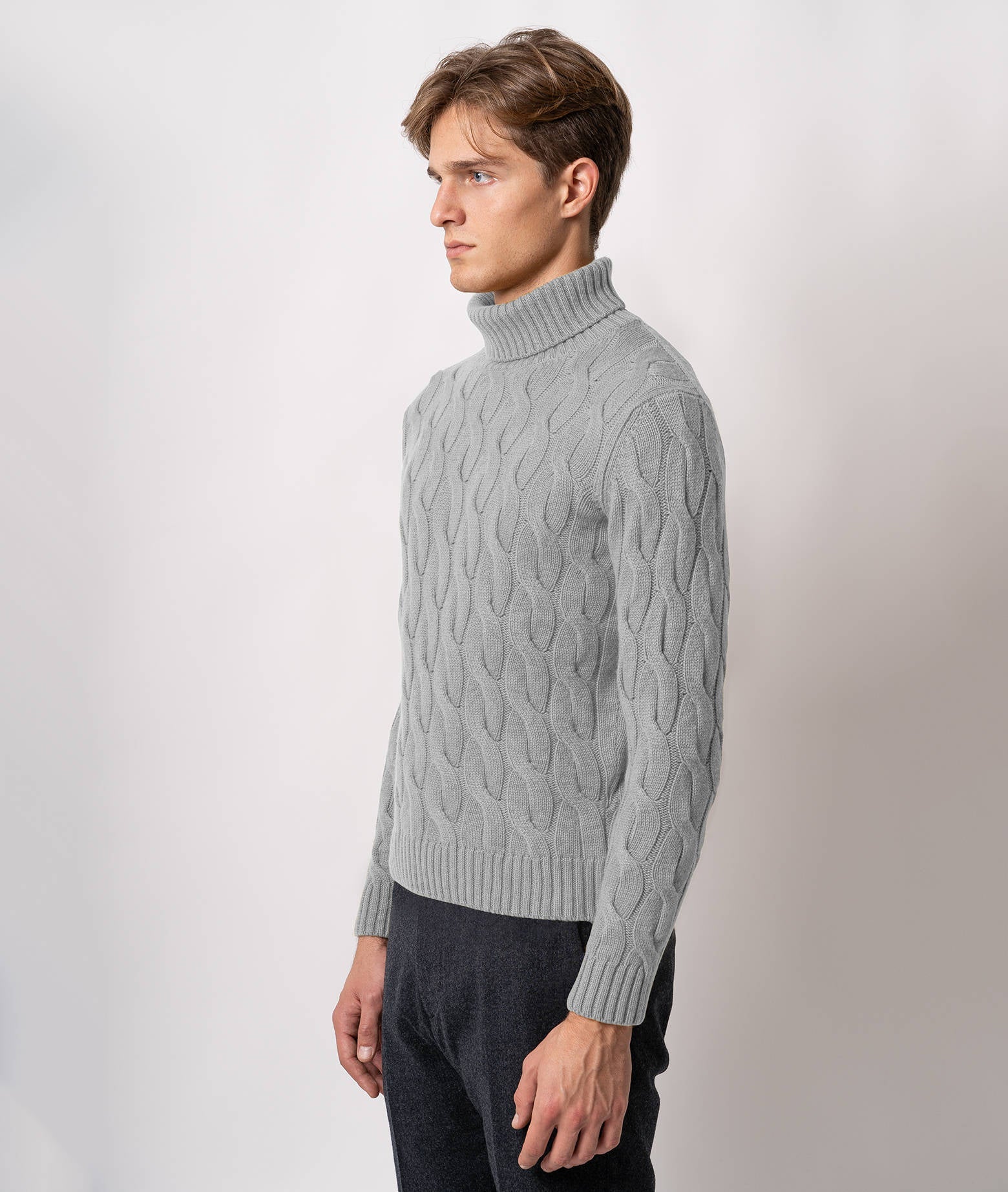 Turtleneck Cashmere Sweater Lapponia Green Maglieria Dis/lav Pesante