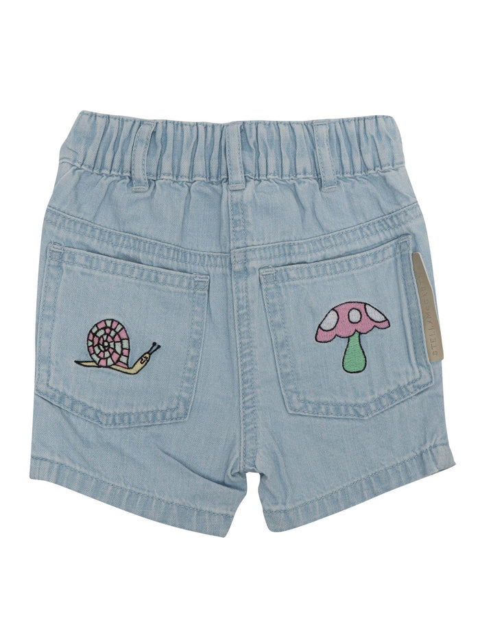 SHORTS Light Blue Cotton