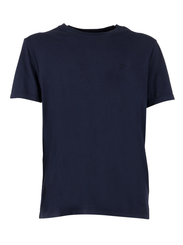 T-SHIRT Blue Cotton Short Sleeves
