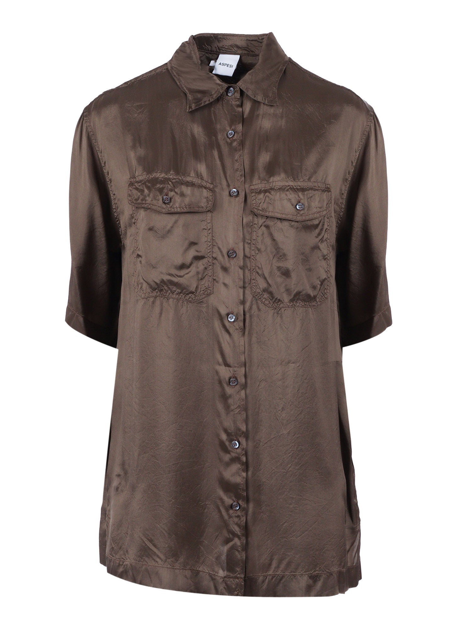 WOMAN SHIRT Brown Viscose