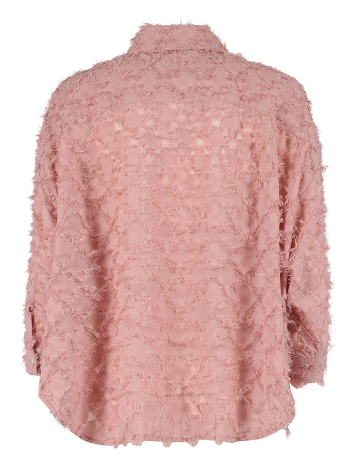 SHIRT Pink Polyester Lining Cotton