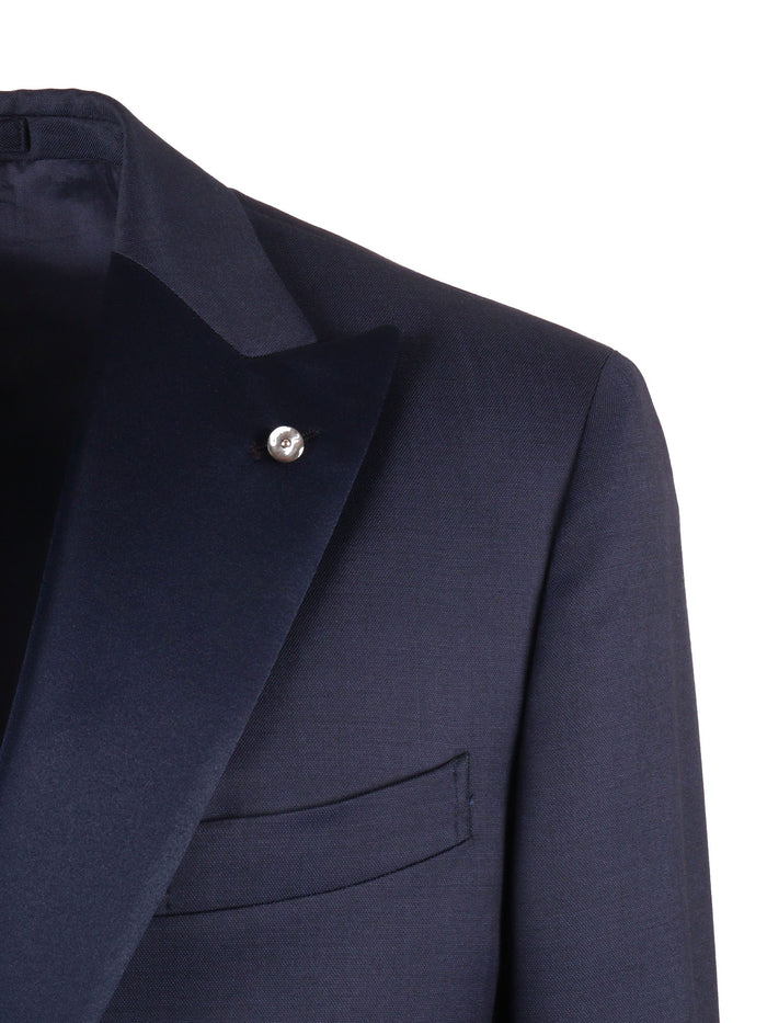 Suit Blue Virgin Wool Dress