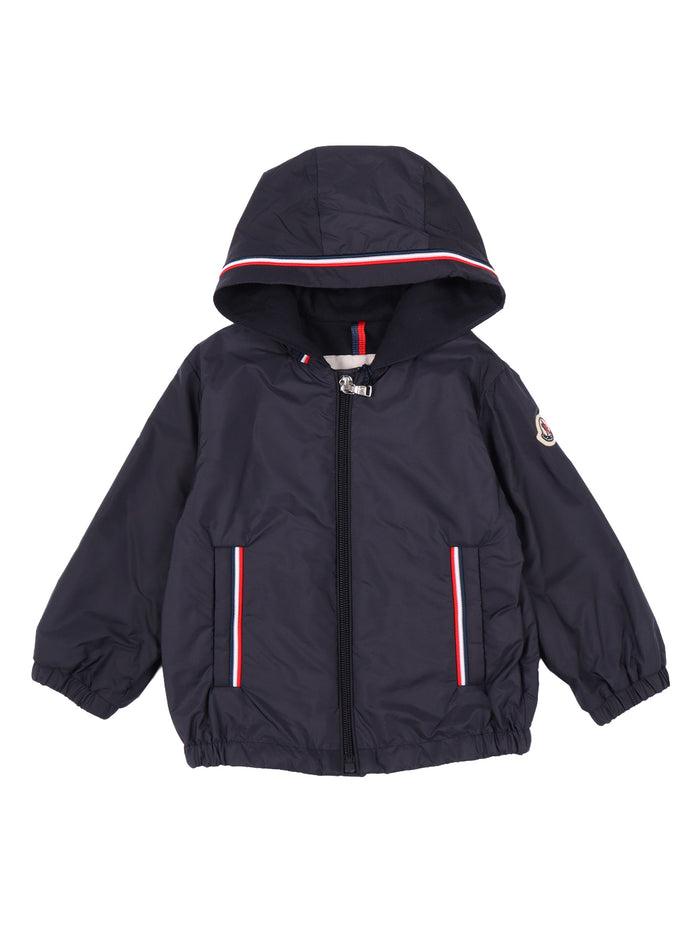 GRANDUC JACKET Blue Polyamide Lining Cotton Short Puffer