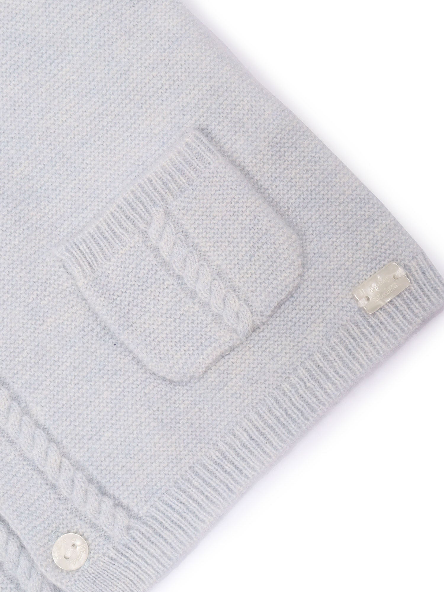 Cardigan Blue Wool Cashmere