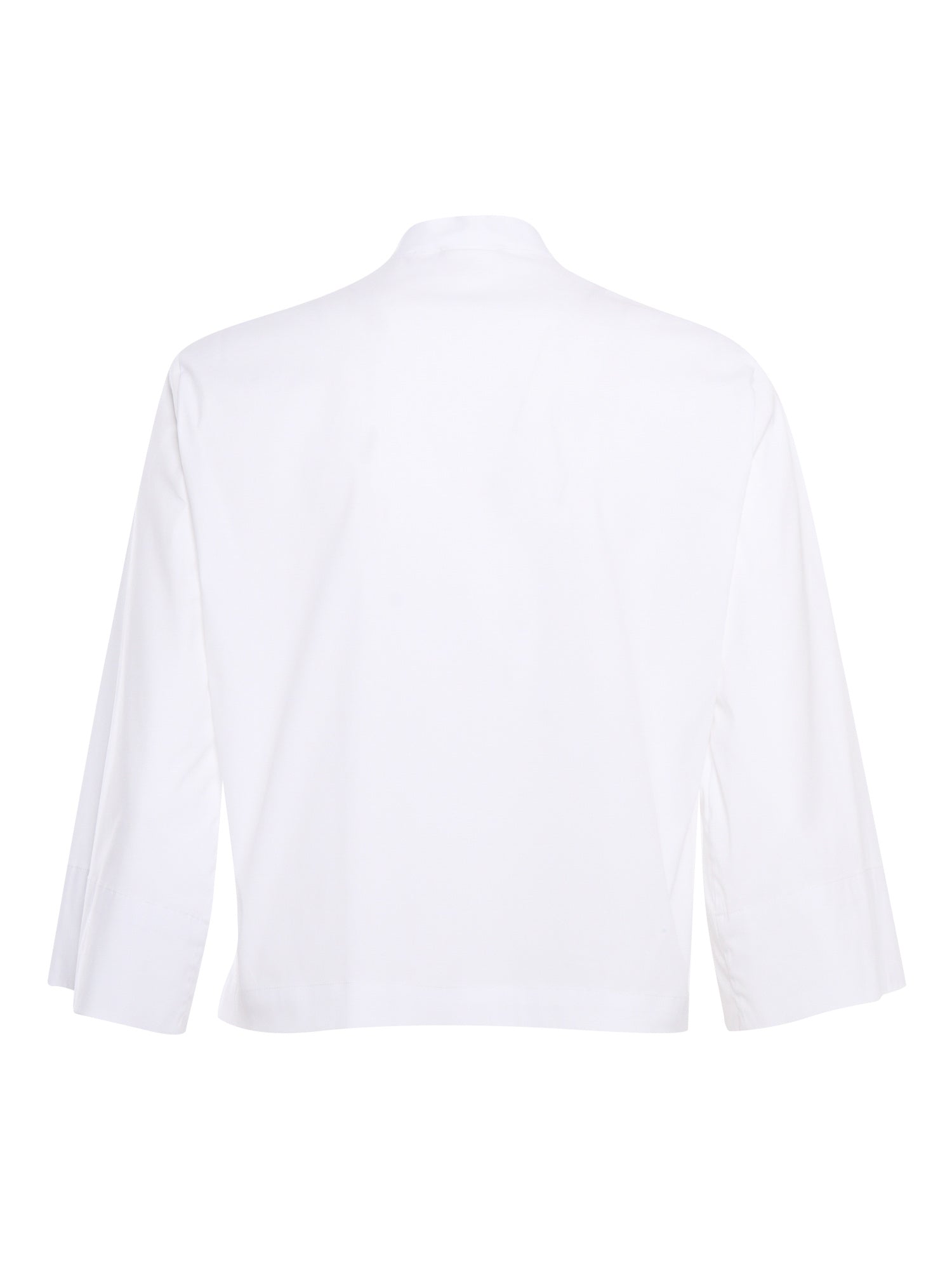 White cropped shirt Cotton Polyamide Elastane