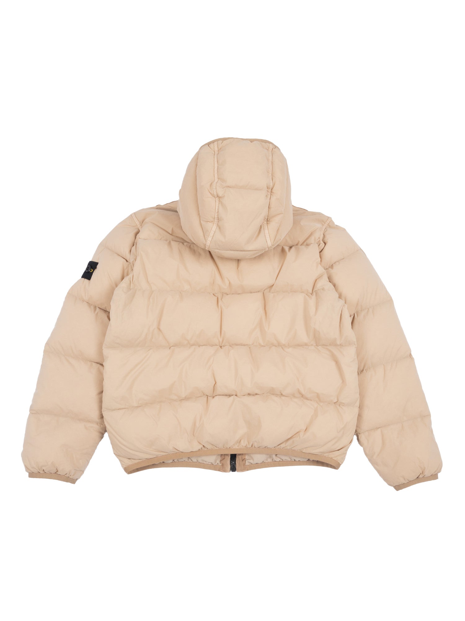 Down Jacket Beige Short Puffer