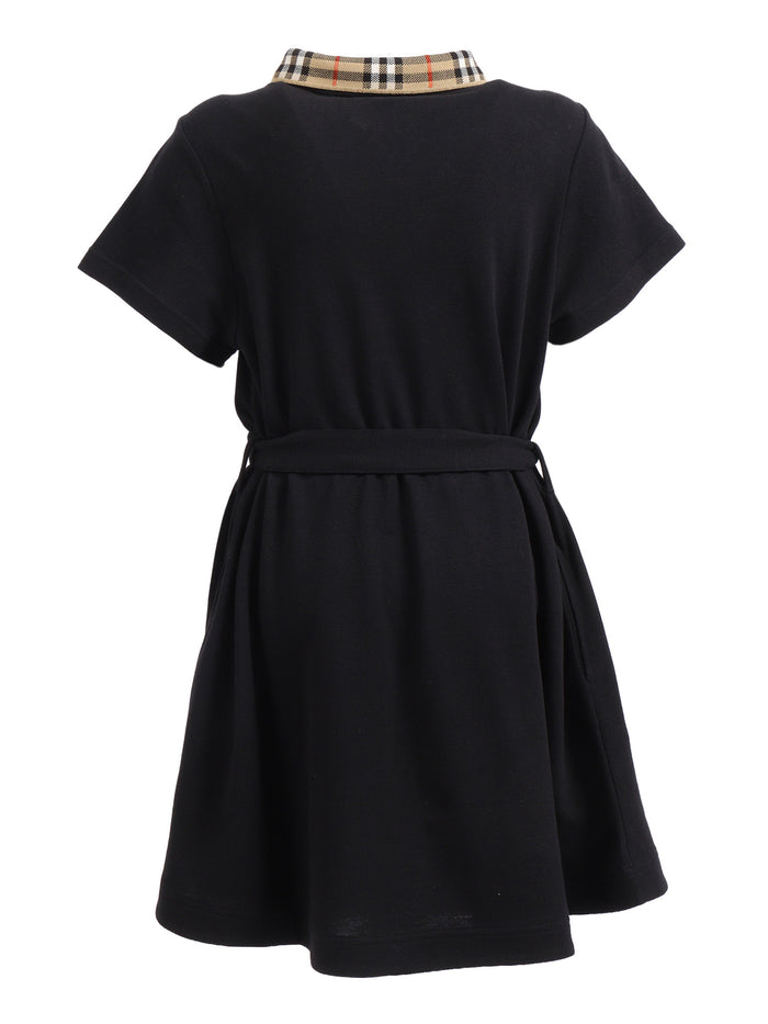 KID GIRL JERSY DRESS Black Cotton