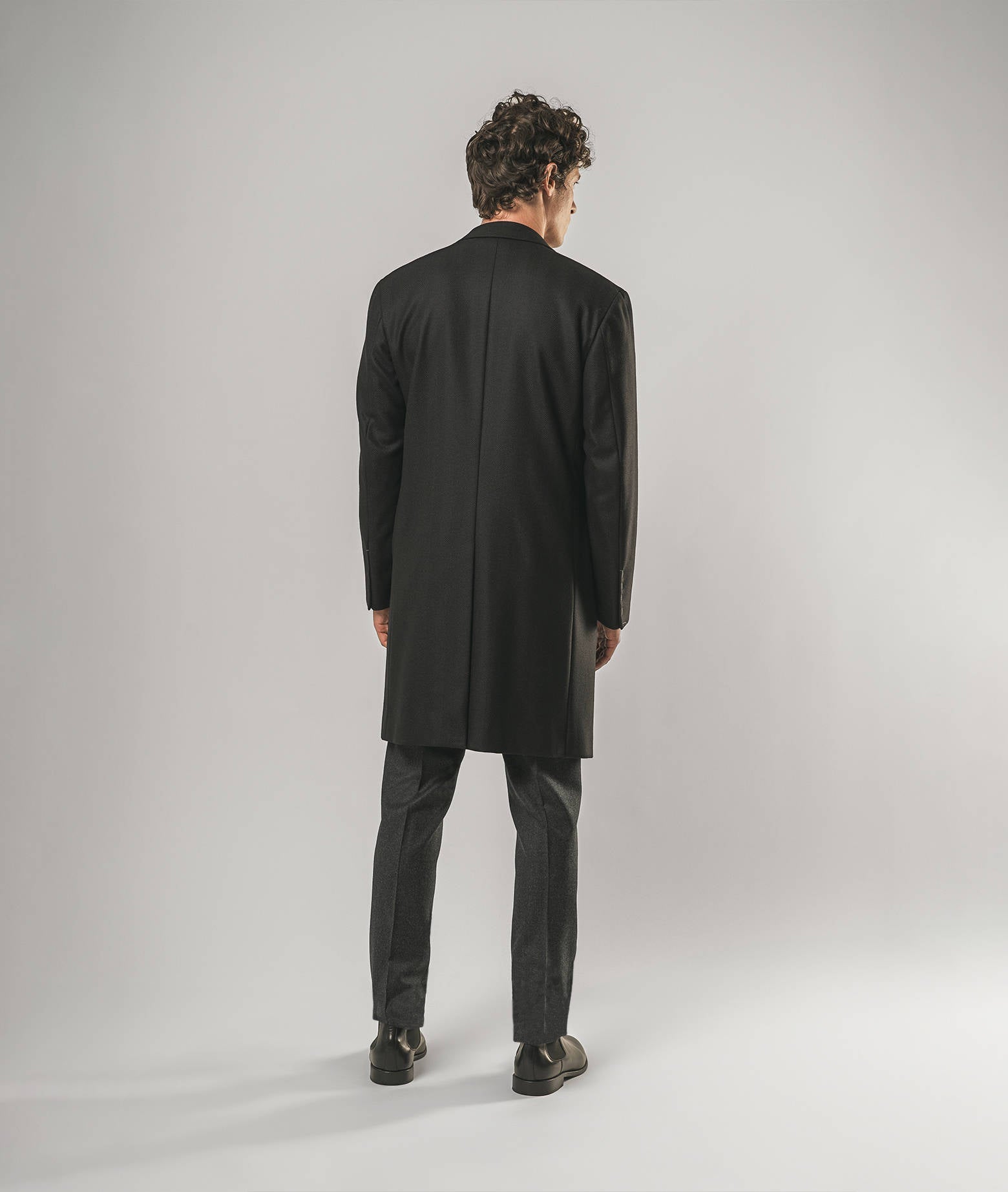 Tailored Wool And Cashmere Coat Vinson Black Single Breasted