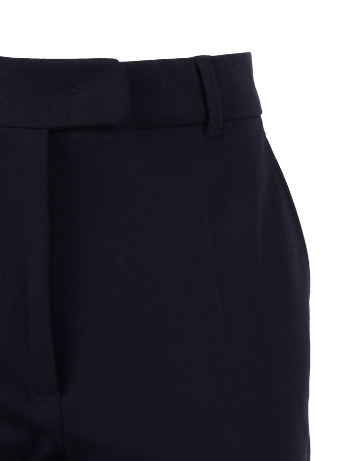 TROUSERS Blue Viscose Polyamide Elastane Pant