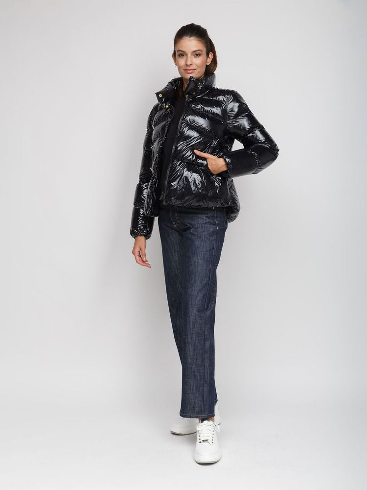 Pinko 100% Polyamide; Lining: 100% Polyester down jacket in black