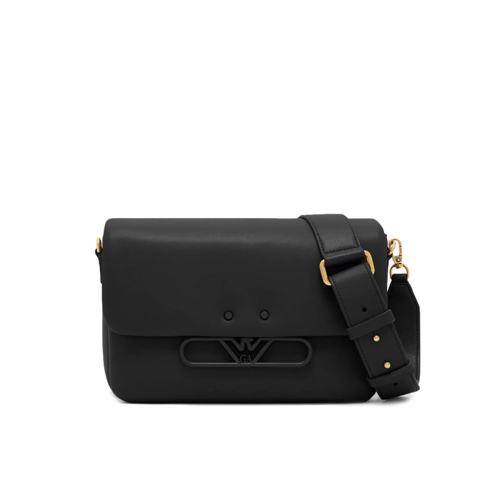 Crossbody Bag Black Bovine Leather