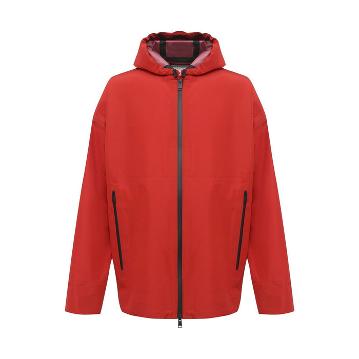 Windbreaker Jacket Red Polyamide Polyester