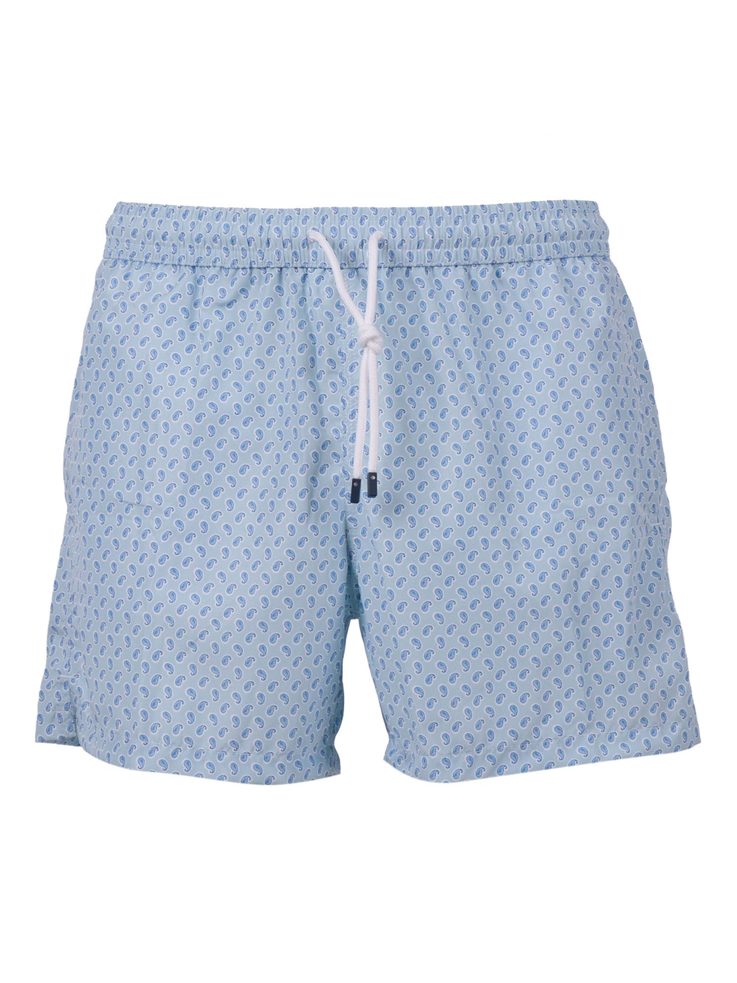 SWIM TROUSERS WOVEN FABRIC MAN Light Blue Polyester Costume