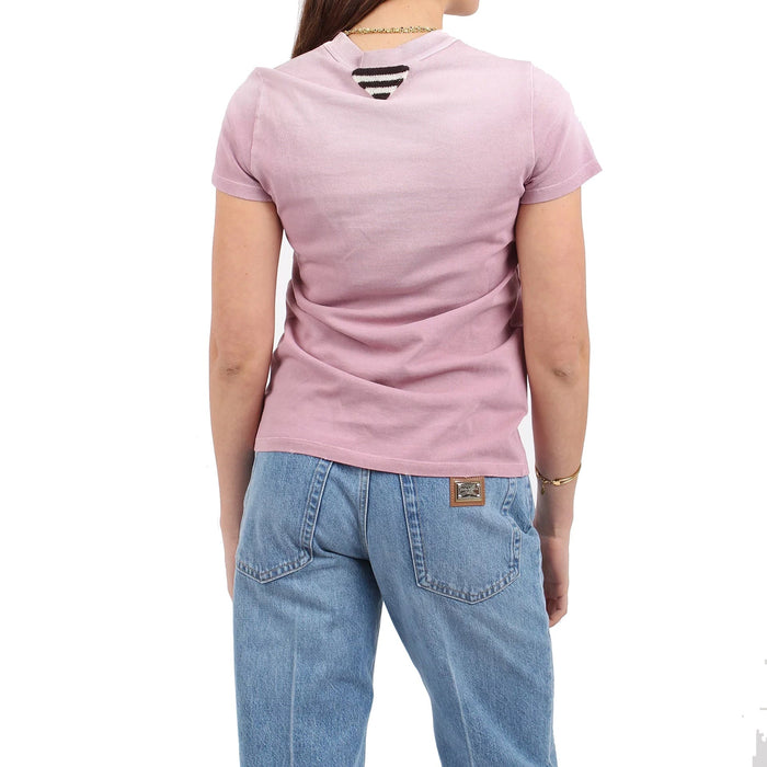 Logo T-Shirt Pink Cotton