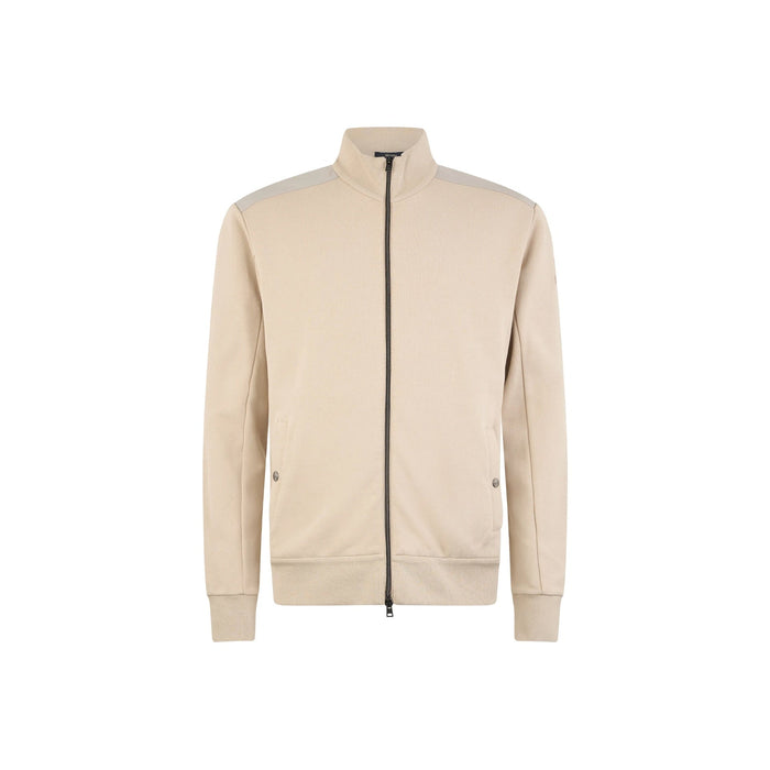 Herno Zipped Sweatshirt Beige Cotton