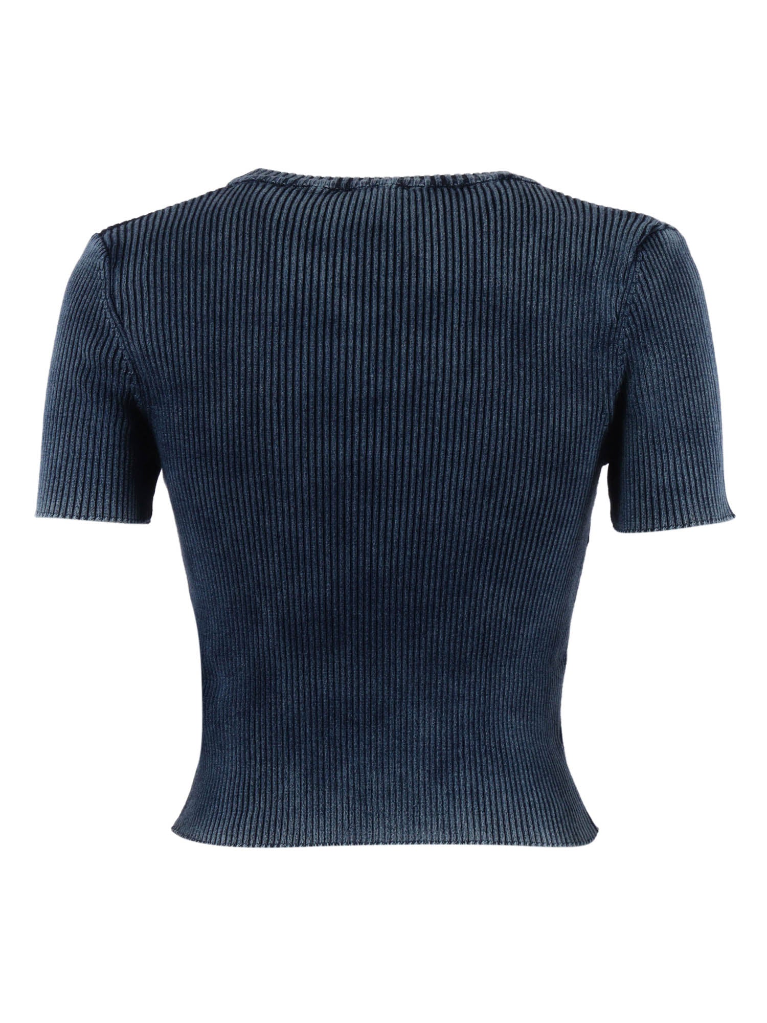Knitwear Tops Blue Cotton Top