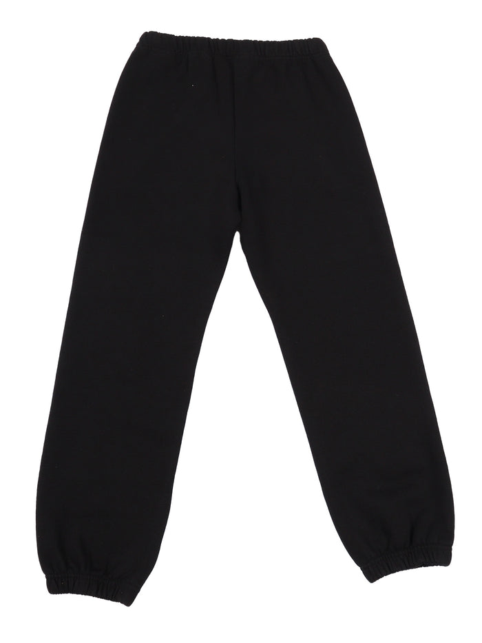 Blurred Logo Reg.sweatpant Black - Rose Cotton Lining Trackpants