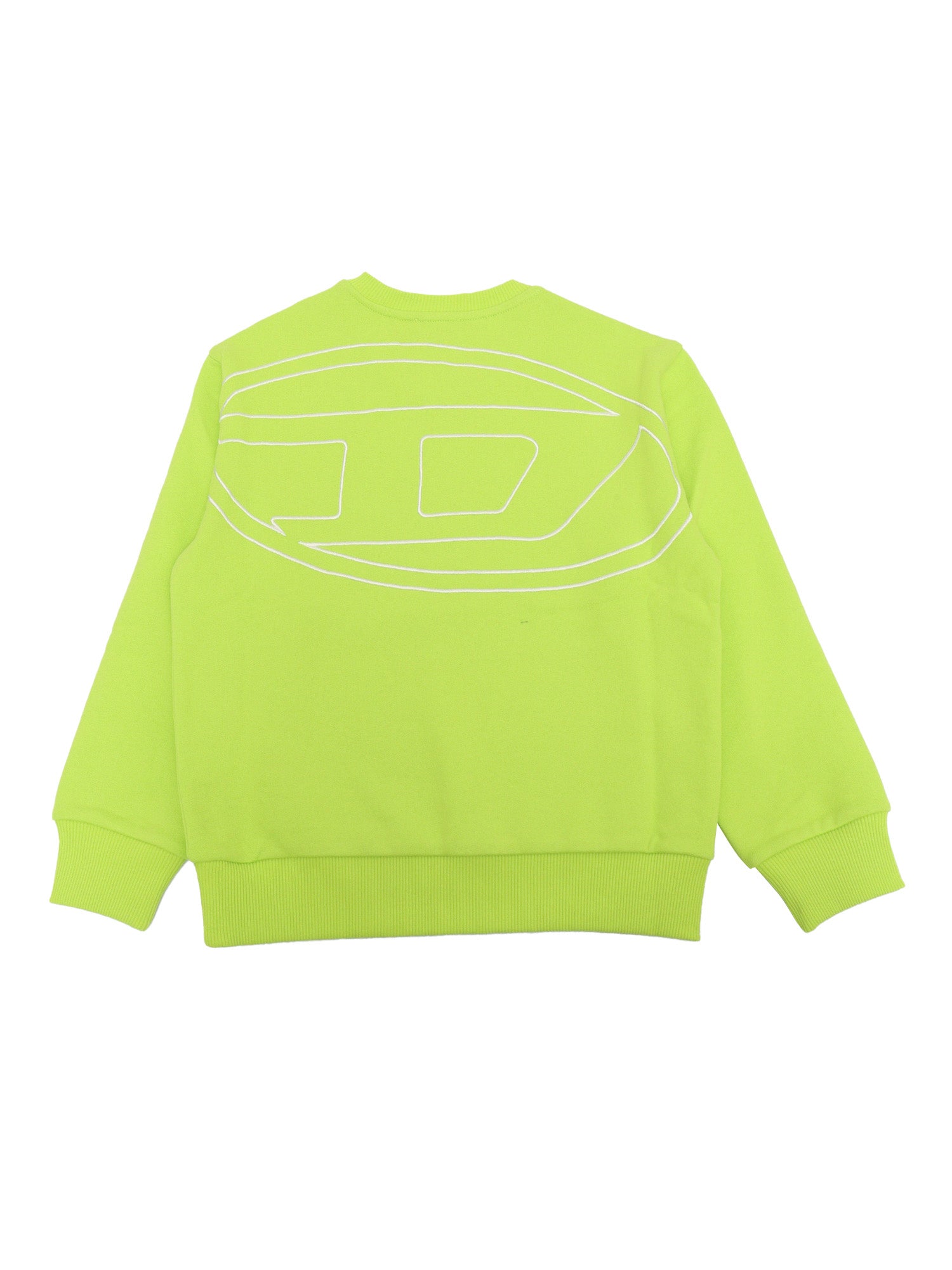 Sweaters Green Cotton Rib Elastane Crewneck