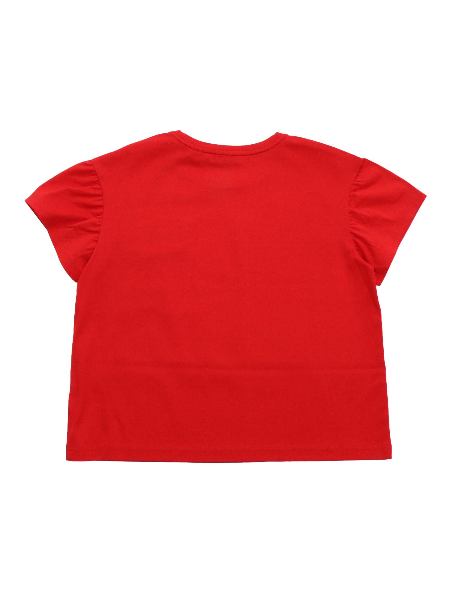 KID GIRL T-SHIRTS Red Cotton Short Sleeves T-shirt