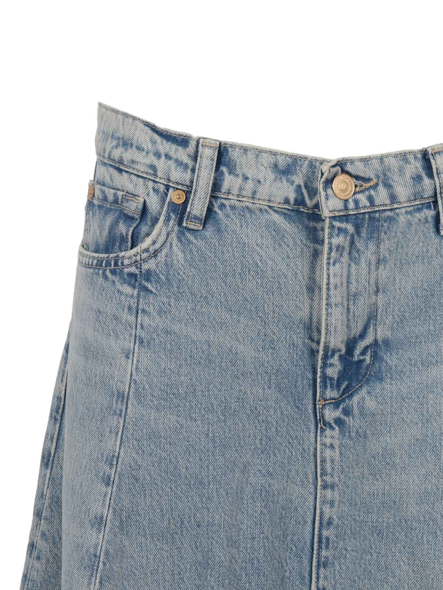 DRAMA SKIRT September Light Blue Cotton