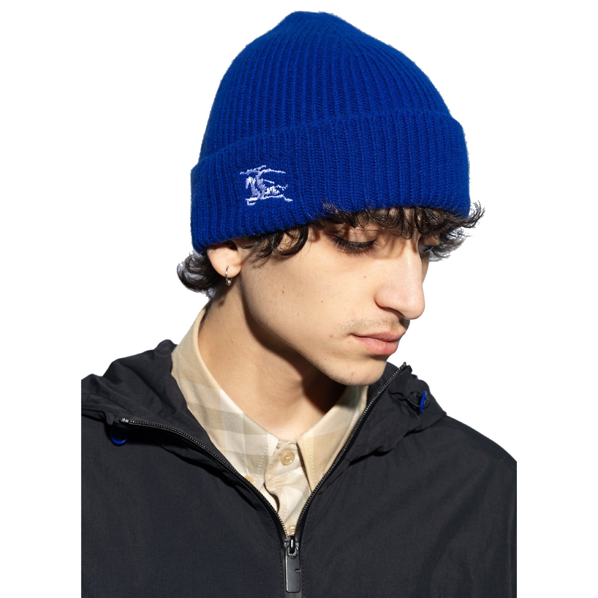 Cashmere Beanie Hat Blue