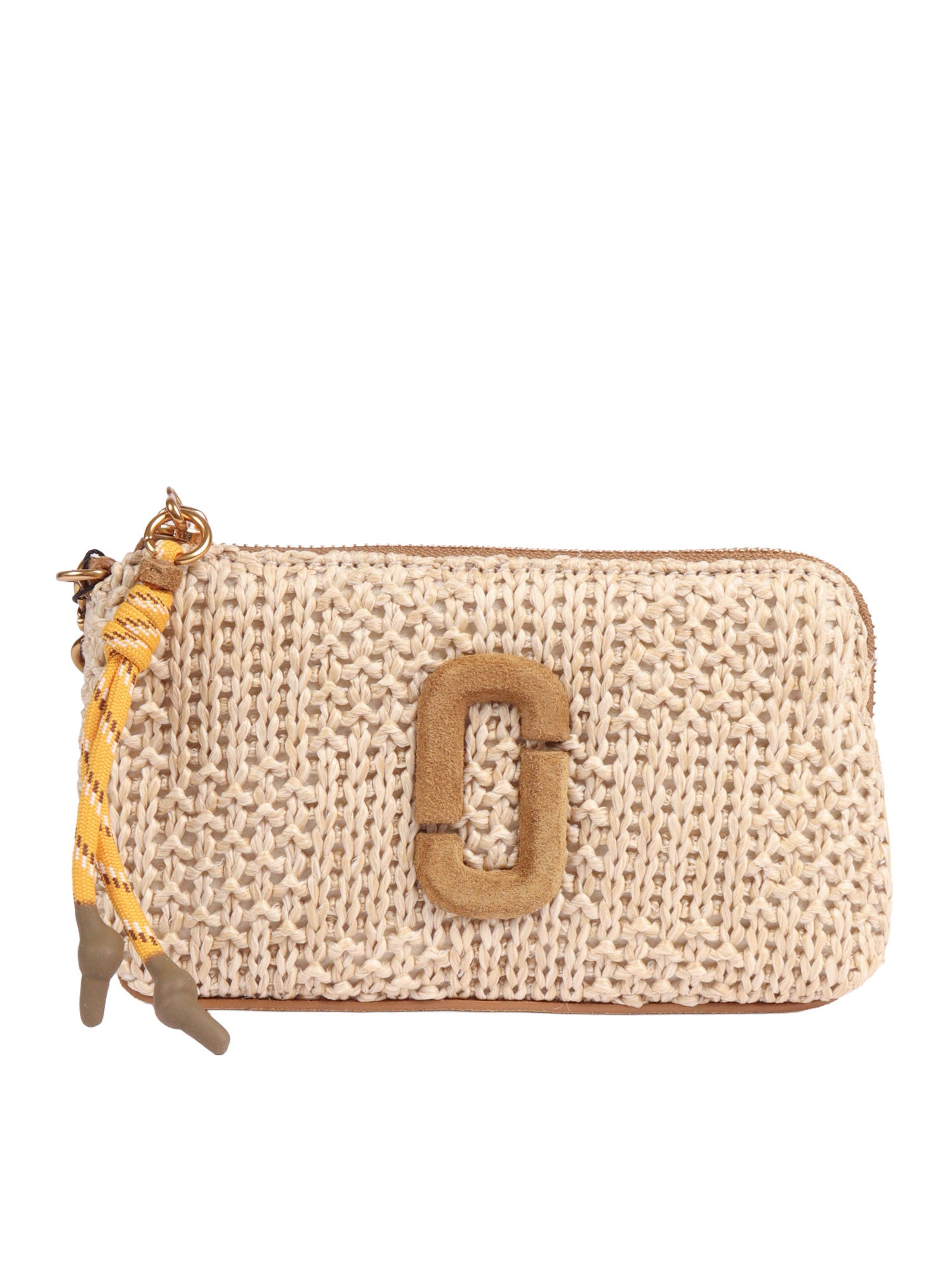 The Wristlet Beige Polyethylene Shoulder Bag