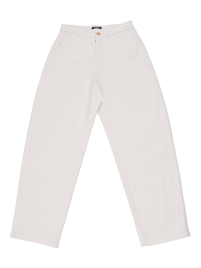 Trousers White Cotton