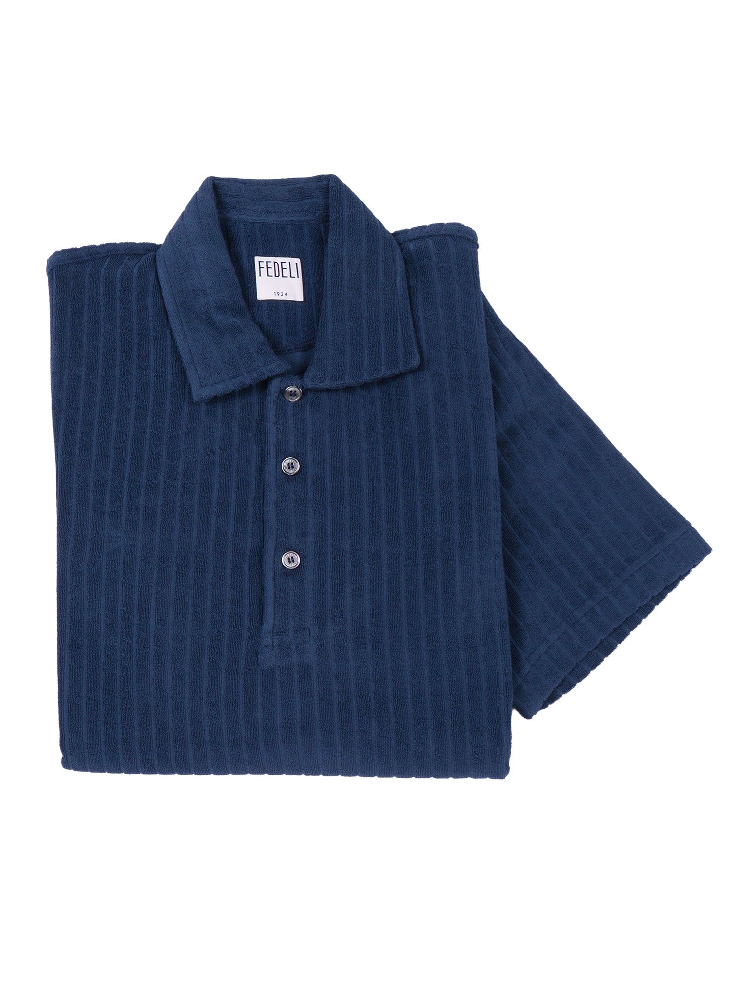 POLO-SHIRT S-S KNITTED MAN Blue Cotton Polo Shirt
