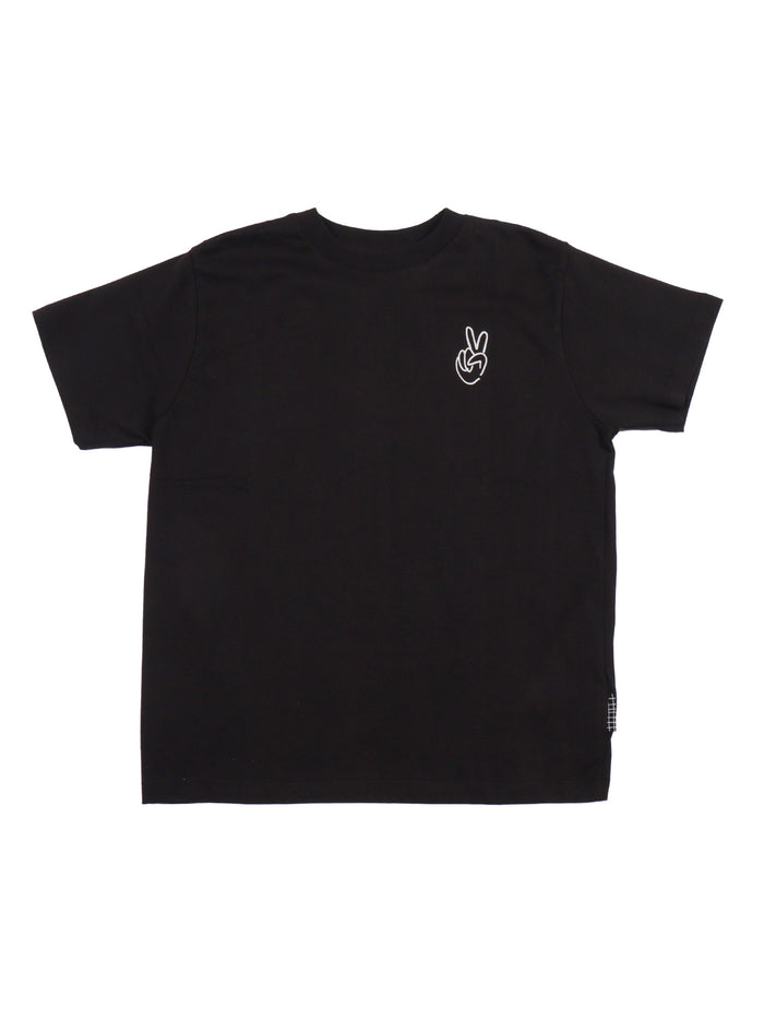 Rodney T-Shirts Short Sleeves Black Cotton Organic T-shirt