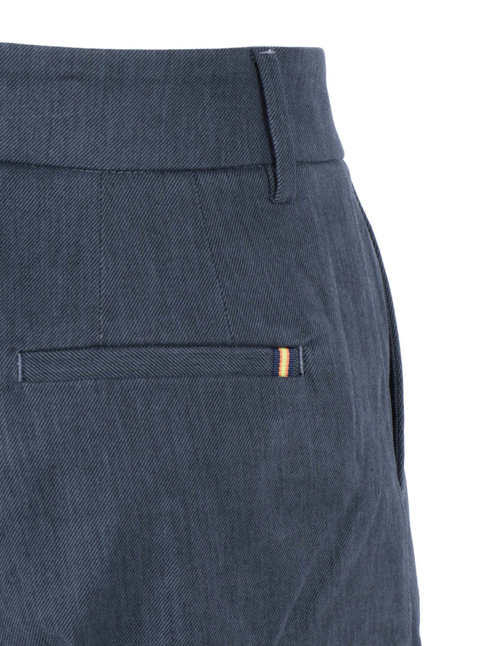 Tyanne Denim-Like Chino Pants Blue Jean