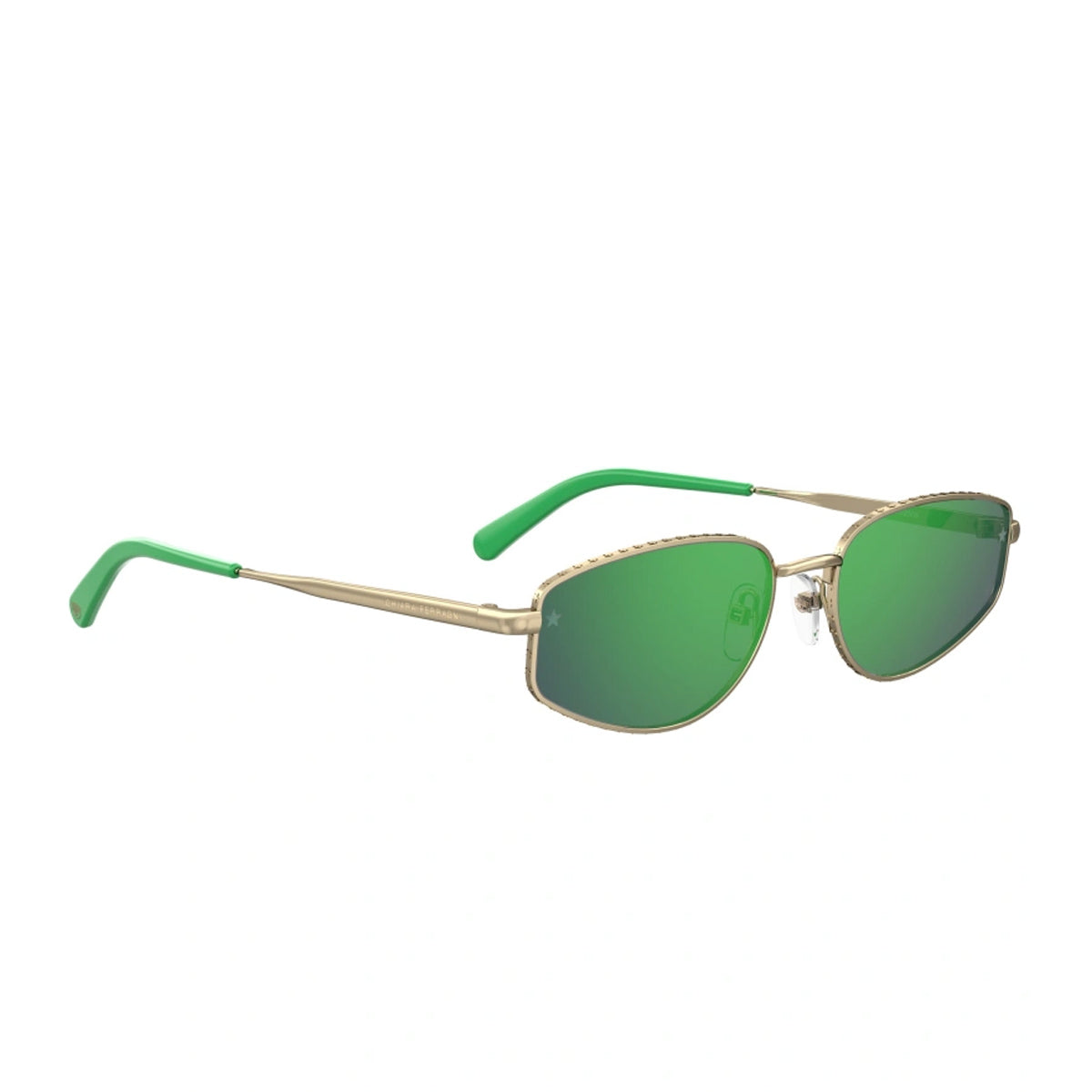 CF 7025-s PEF-Z9 GOLD GREEN Oro Metal Occhiali Sole