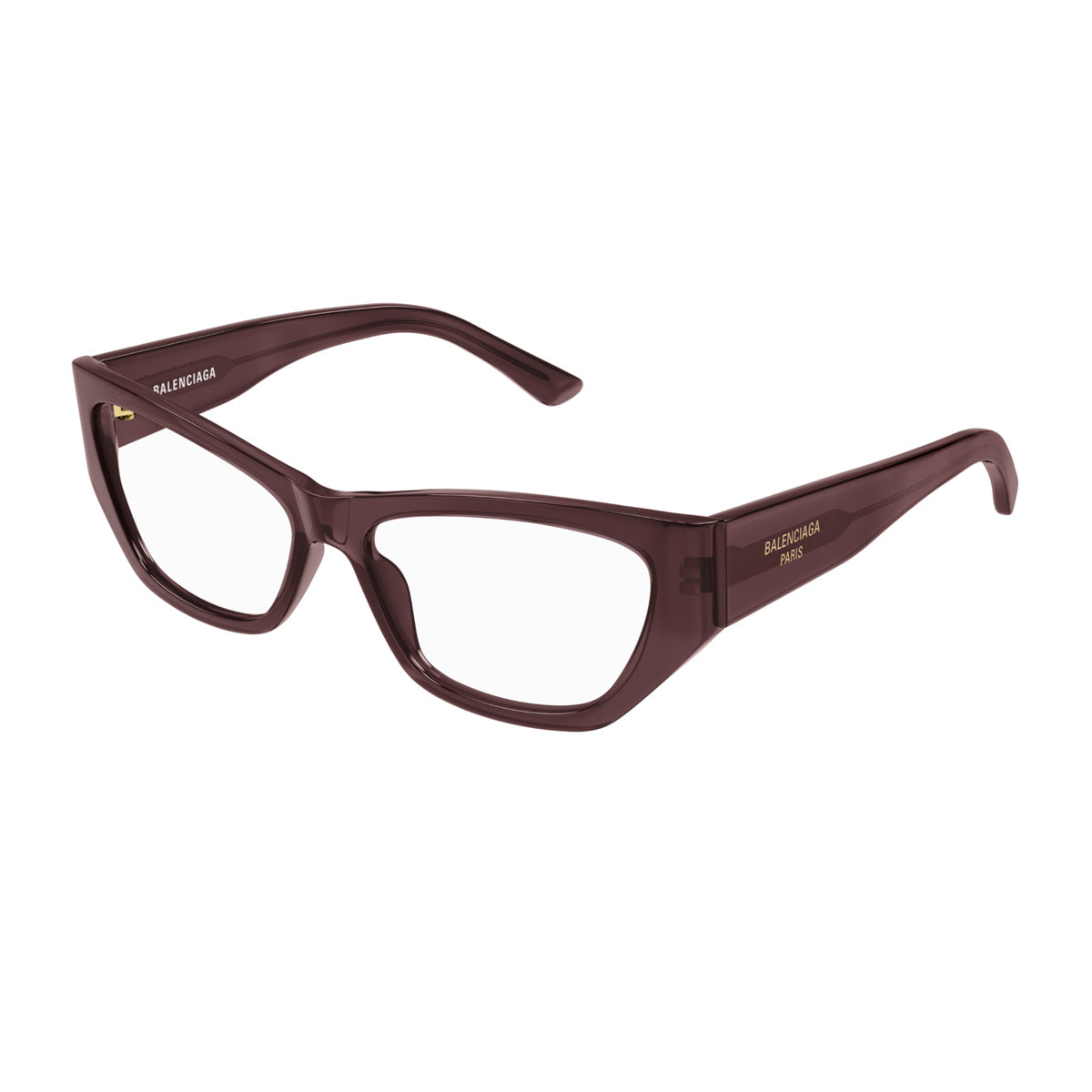 Balenciaga BB0372O Linea Everyday 004 Violet Transparent Viola Acetate Occhiali Da Vista