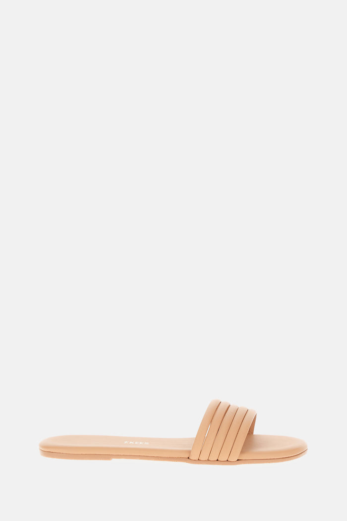TKEES Sandals Beige Bovine Leather