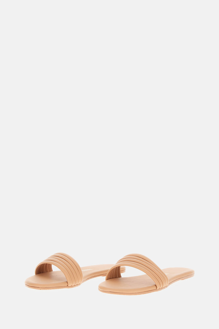 TKEES Sandals Beige Bovine Leather