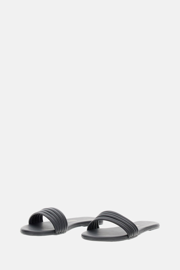 TKEES Sandals Black Bovine Leather