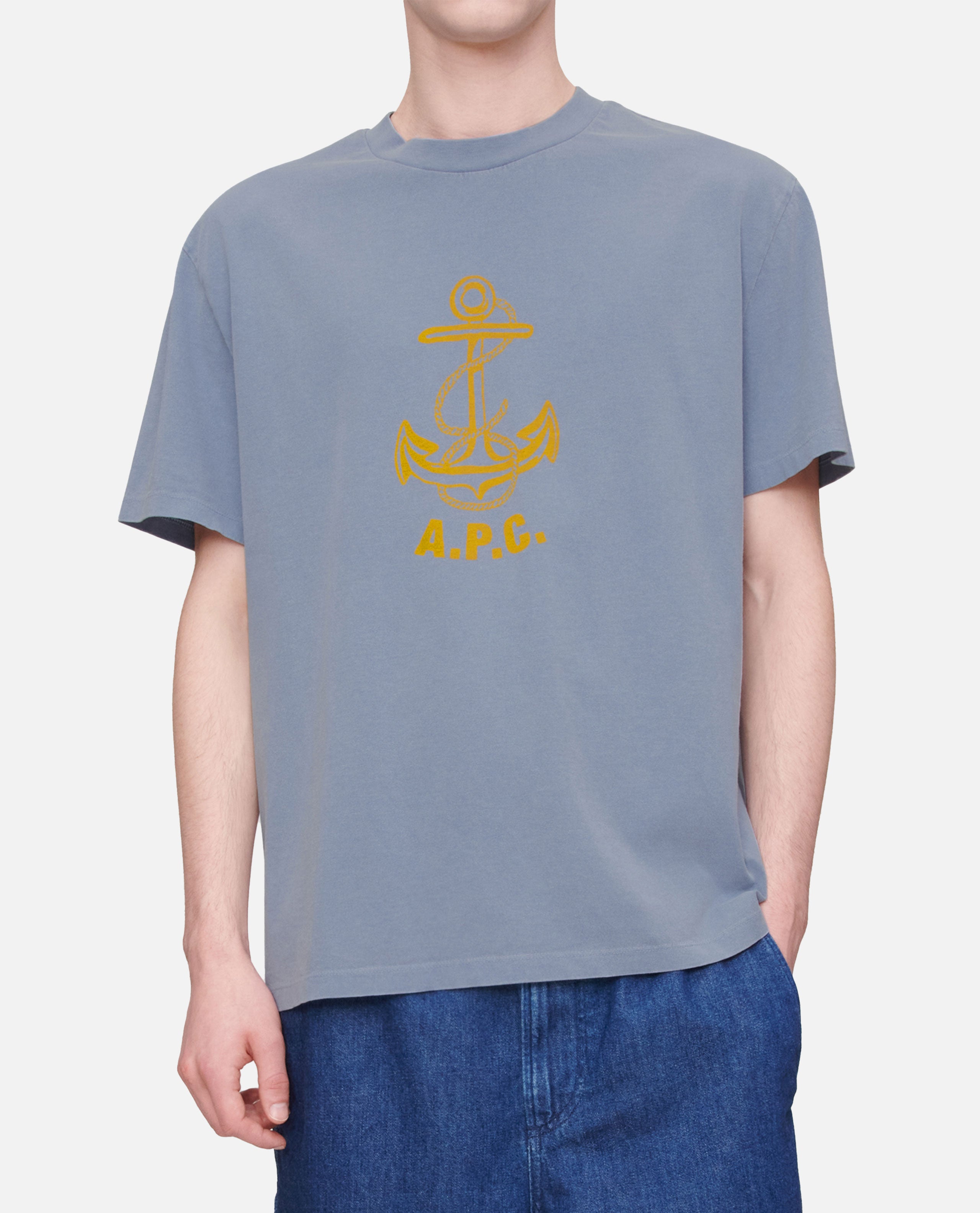 A.P.C. T-shirts and Polos Clear Blue