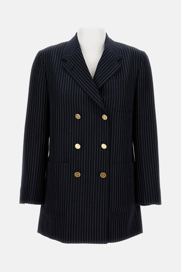 Thom Browne Jackets Blue Virgin Wool