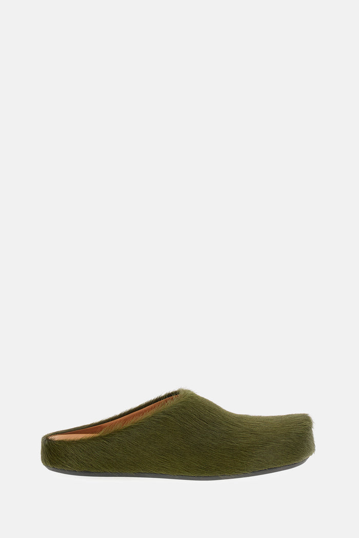 Marni Flat shoes Green Calf Leather