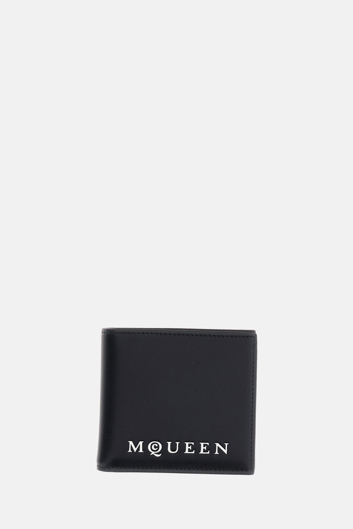 Alexander McQueen Wallets Black Calfskin Leather