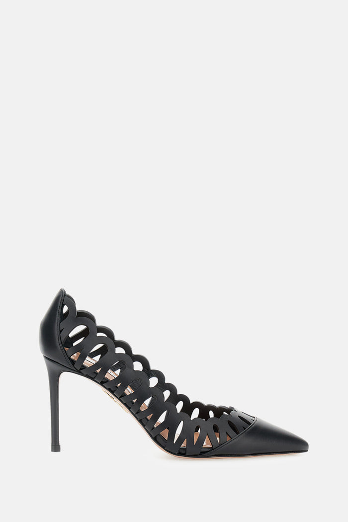 Aquazzura With Heel Black Calf Leather
