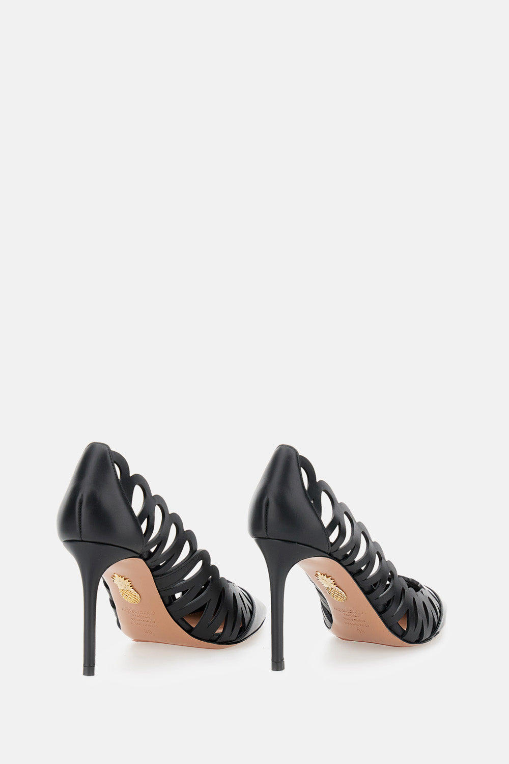 Aquazzura With Heel Black Calf Leather