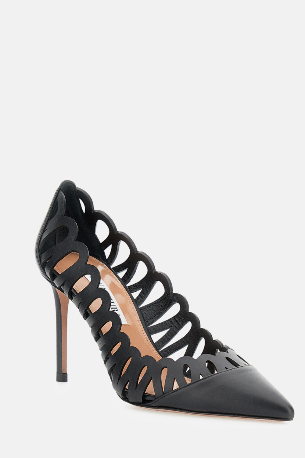 Aquazzura With Heel Black Calf Leather