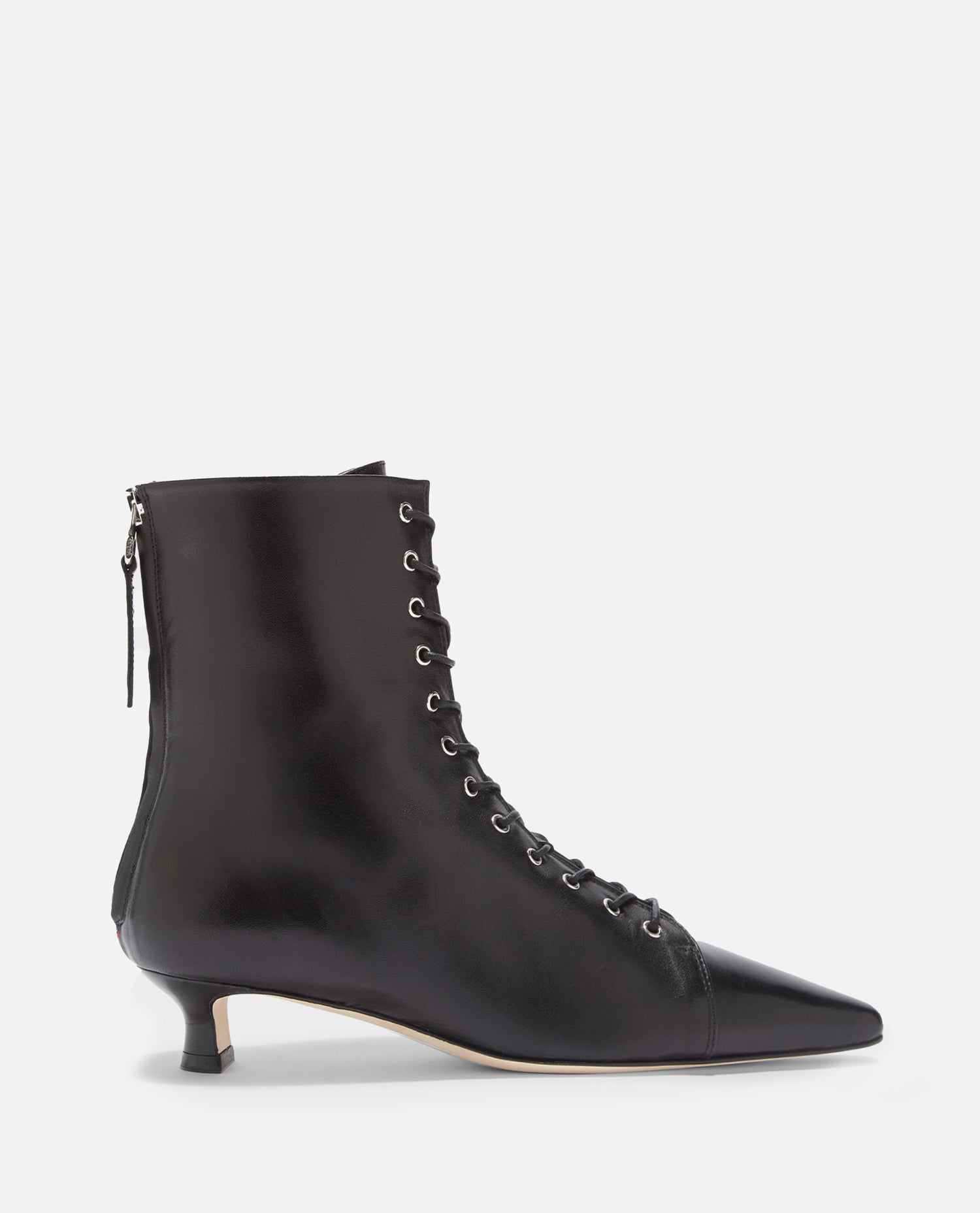 AEYDE With Heel Black Calf Leather