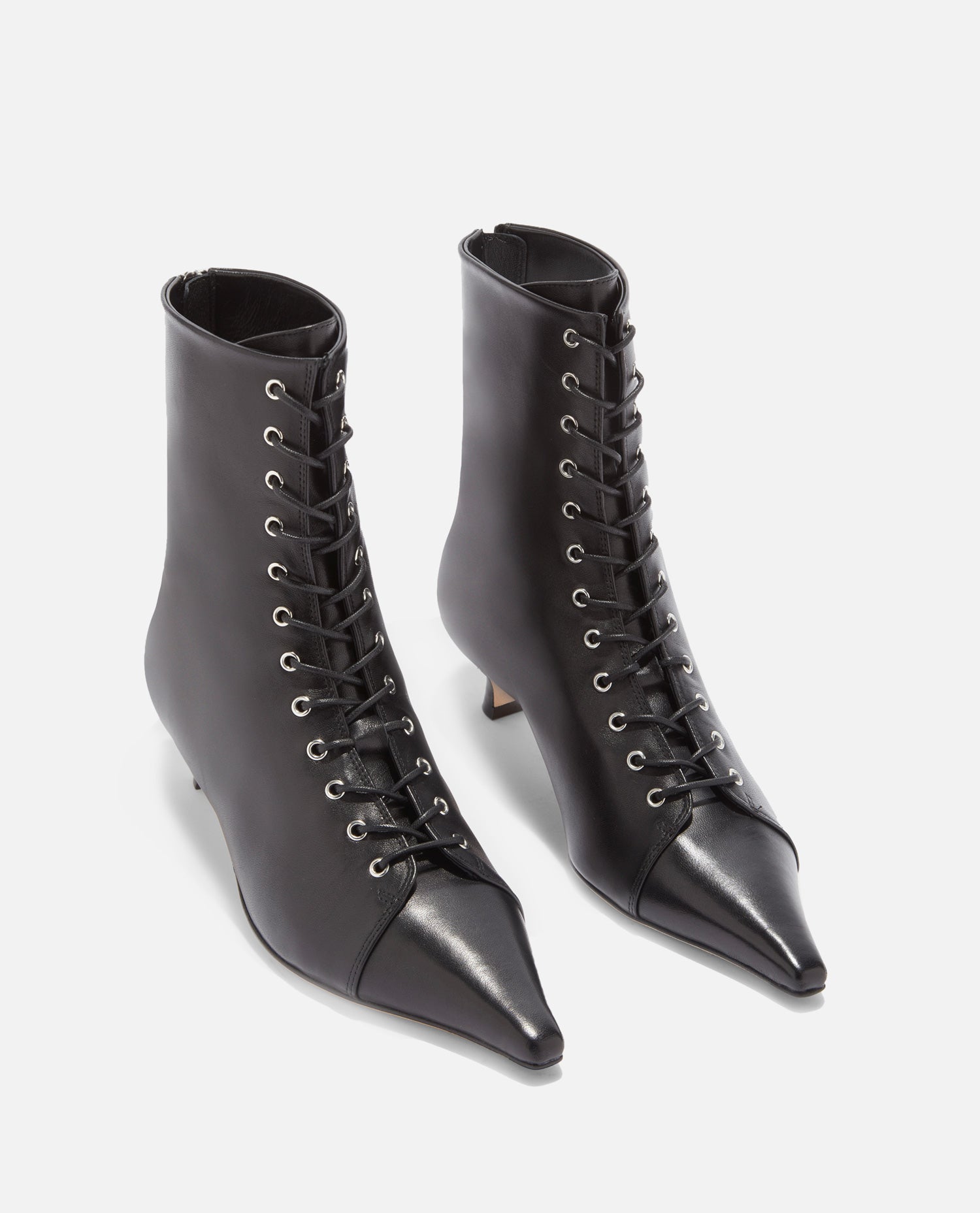 AEYDE With Heel Black Calf Leather