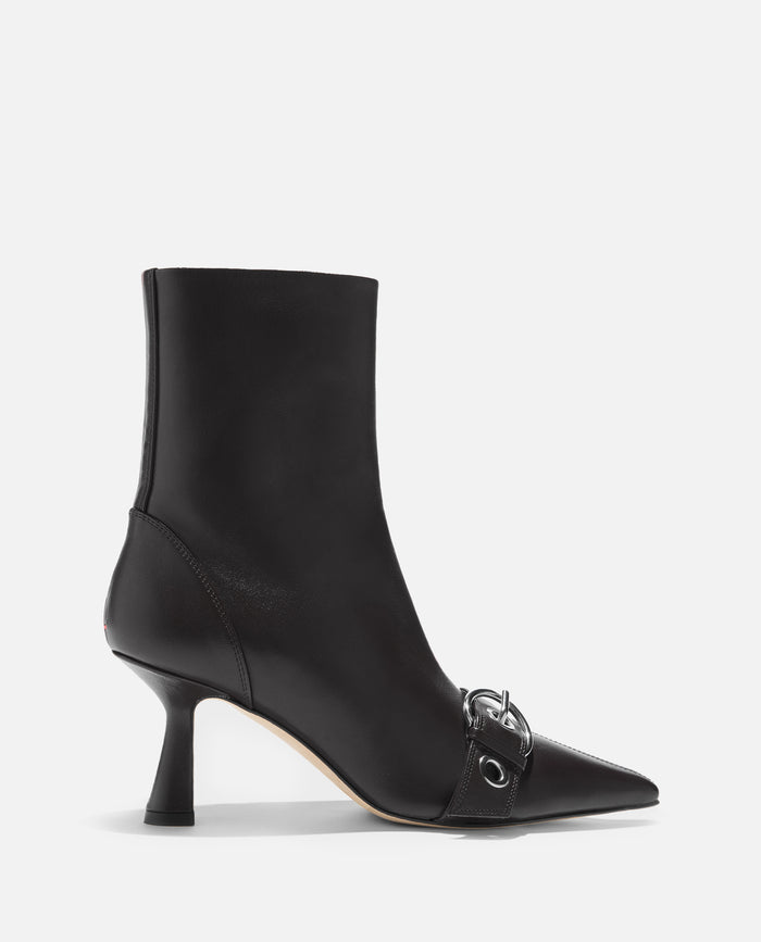 AEYDE With Heel Black Nappa Leather