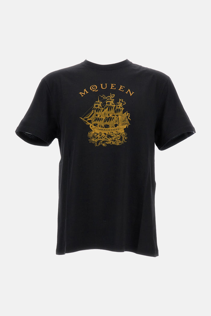 Alexander Mcqueen T-Shirts And Polos Black