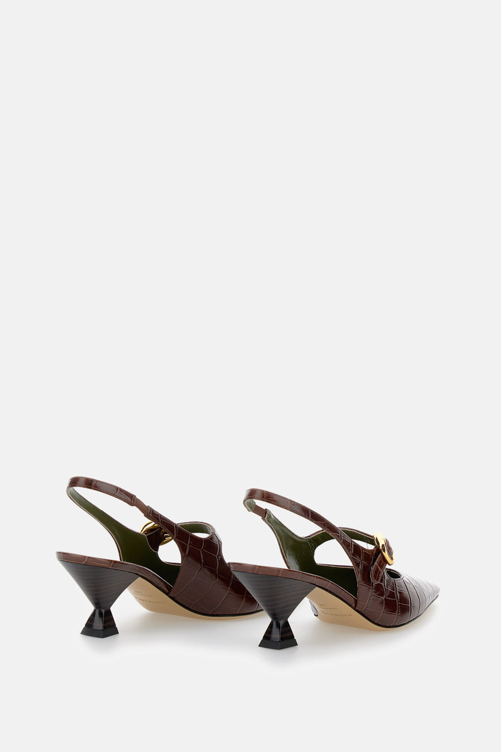 MARIA LUCA With Heel Brown Calfskin Leather