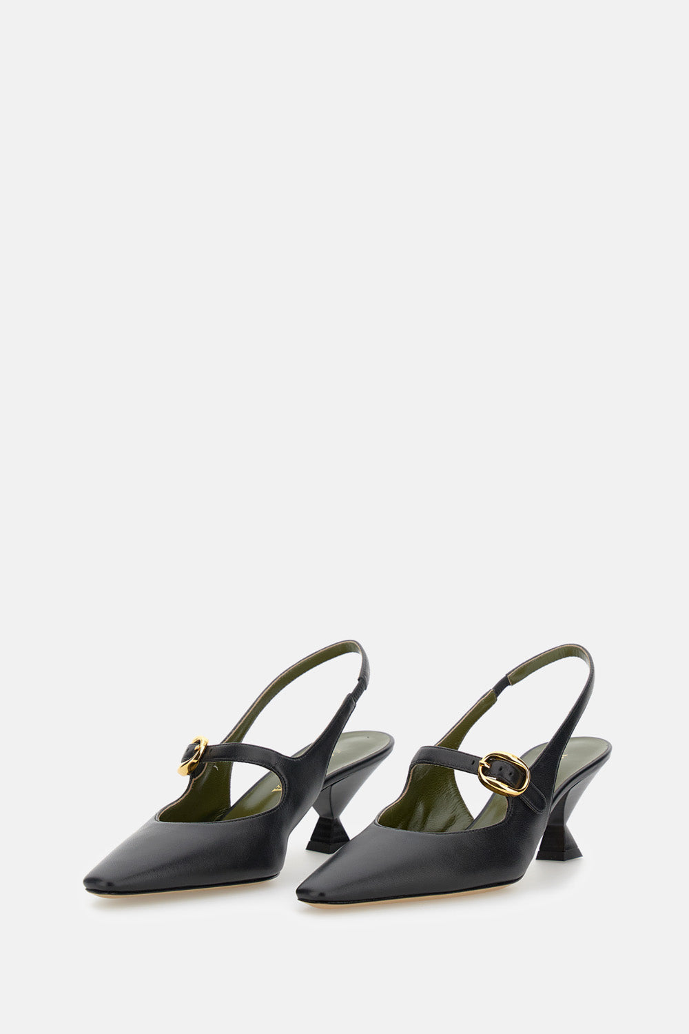 MARIA LUCA With Heel Black Lambskin Leather