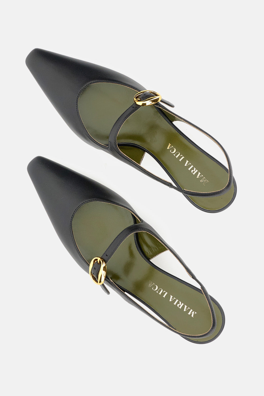 MARIA LUCA With Heel Black Lambskin Leather