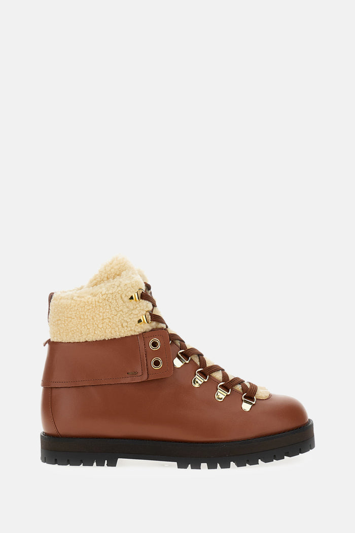 ODISSI Boots Brown Calf Leather Pl